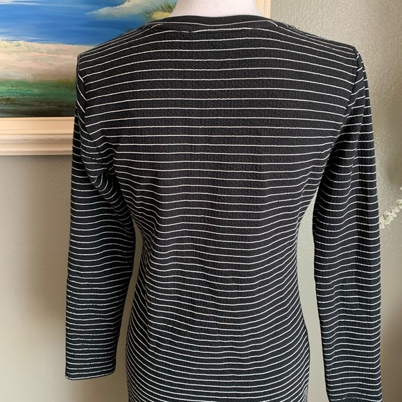 Mango Black & White Long Sleeve Dress Size 6 - Picture 12 of 17